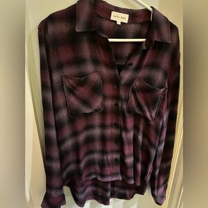 Long sleeve flannel button down